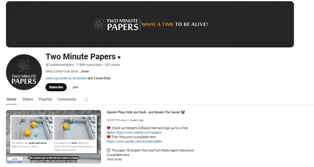 Two Minute Papers