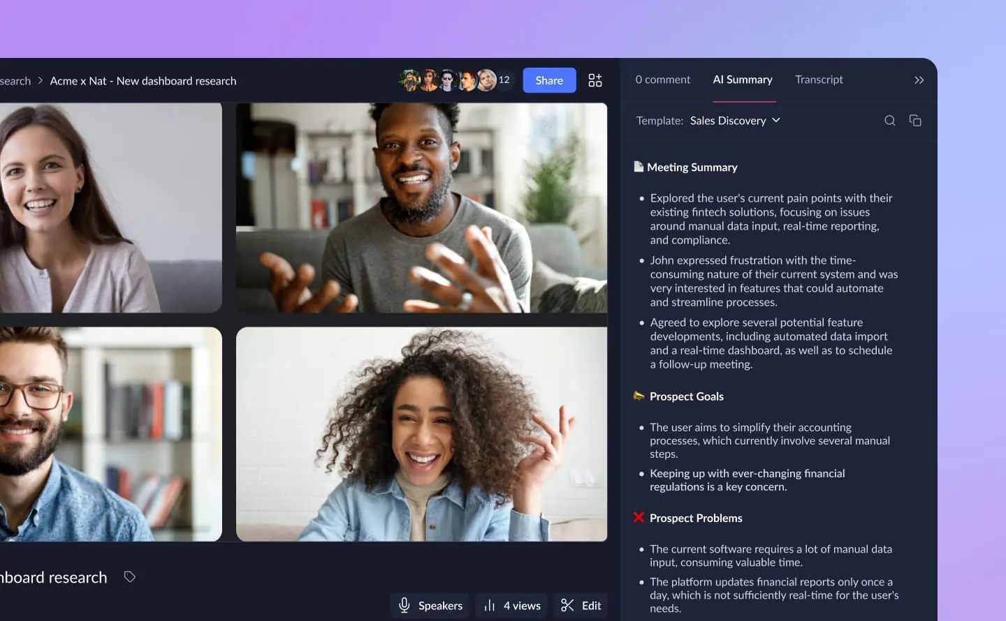 AI Note Taker & Meeting Summaries