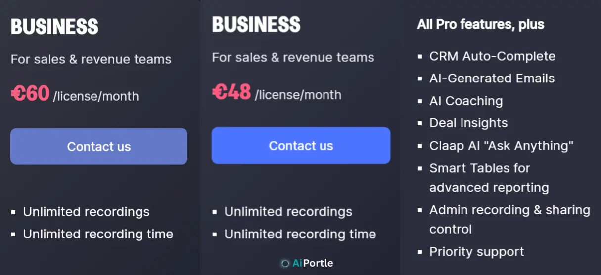 Claap Business Plan & Features
