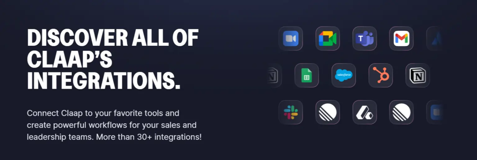 Claap & CRM integrations